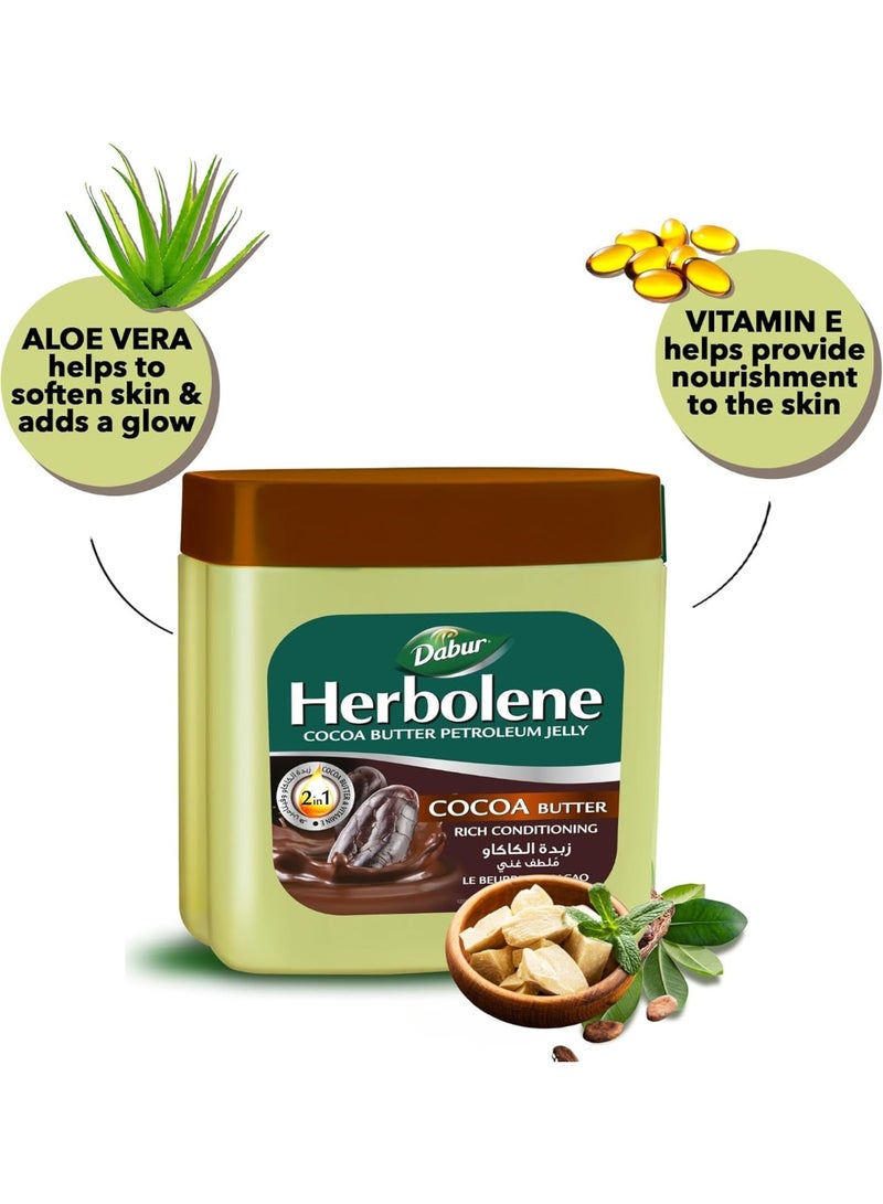 Dabur Herbolene Cocoa Butter PetrolEUm Jelly With Vitamin E - 225 ml - Image 3